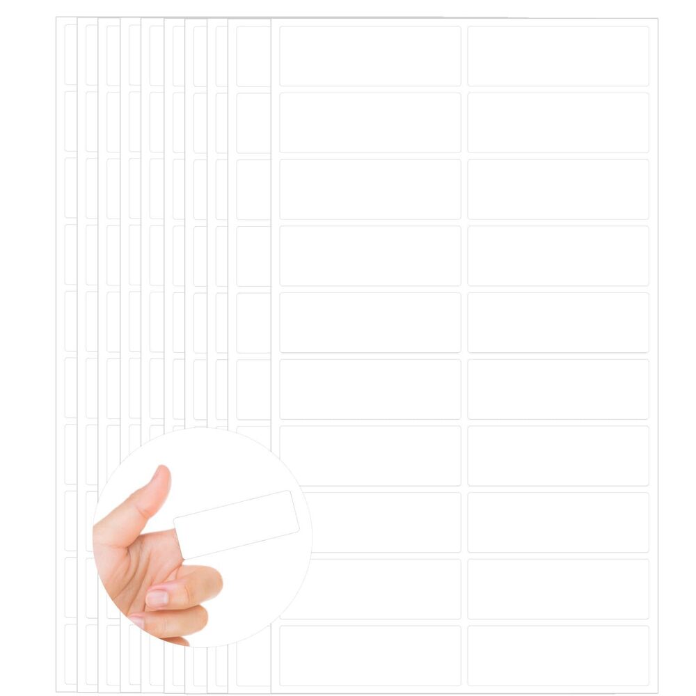 5543 Color Coding Labels,400 PCS 1" x 3" White Rectangular Label,for Garage